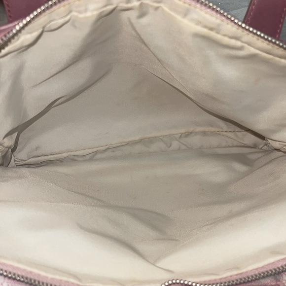 ππ Stunning Pink Chanel Nylon Canvas Crossbody/Tote Bag NOT THE BEAUTY LINE - Picture 7 of 15